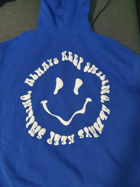 Mikina always keep smiling, xs