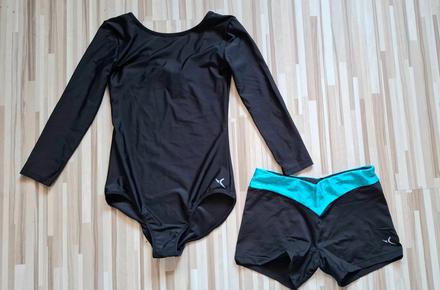 Gymnstický dres a šortky 12 rokov decathlon, 146