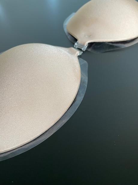 Textilná samolepiaca push-up podprsenka a/b béžová, h&m,75a