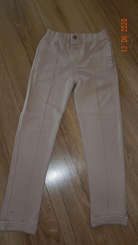 Svetlo hnedé a čierne leginy, h&m,122