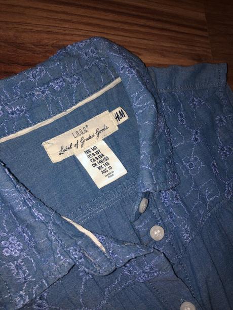 Málo nosená košeľa, h&m,140