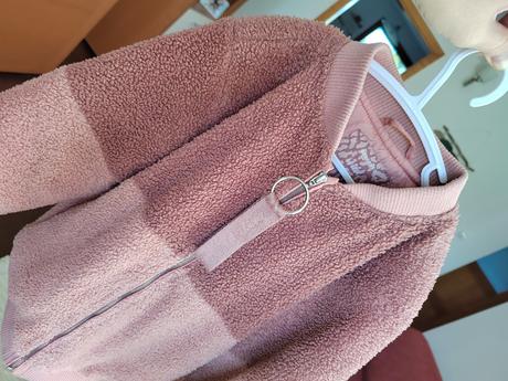 Bunda reserved - ružová, chlpatá v.122, reserved,122