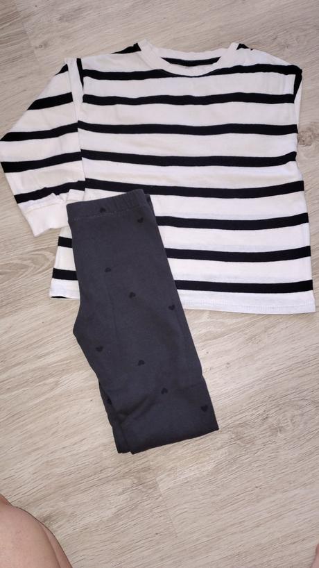 Mikina zara+ legíny h&m, zara,128