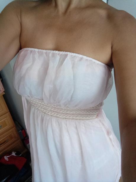 Svetlo ružové šaty s/m, s