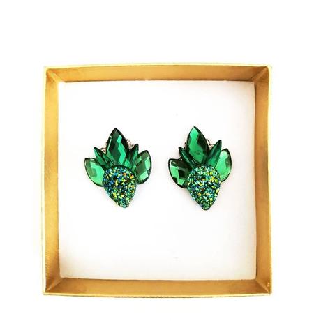 Smaragdové mini náušnice,