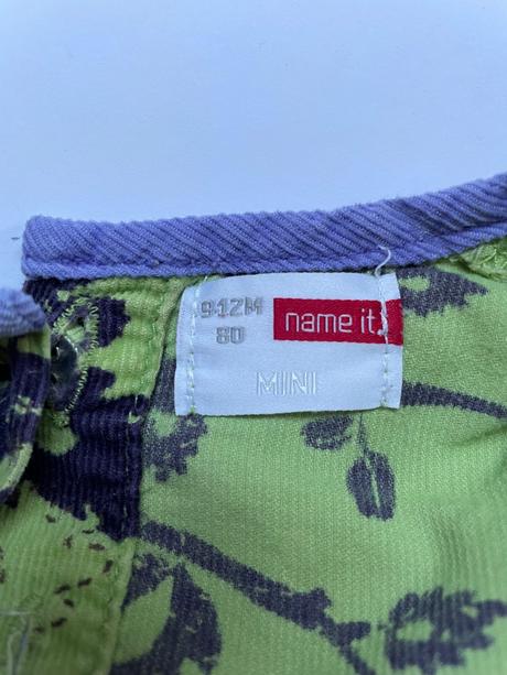 Nádherné šatičky z měkkého manžestru, name it,80