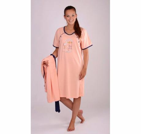 Materská nočná košieľka so županom, vienetta secret,l / m / s / xl / xxl