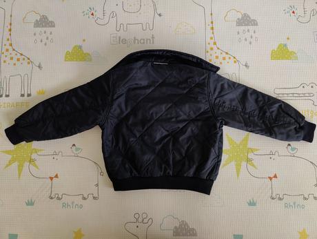 Štýlová prechodná čierna bunda, 116