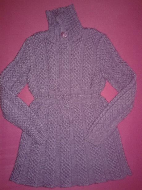 Pleteny predlzeny svetrik/pletene saty, 116