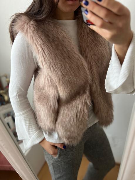 Vesta z umelej kožušiny, m