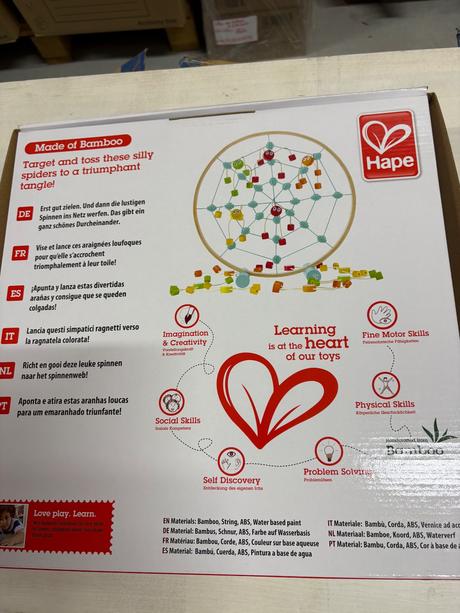 Hape - hra pavúci v sieti super na motoriku,
