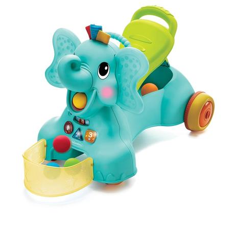 Infantino 3-in-1 sit, walk & ride elephant pomôcka,