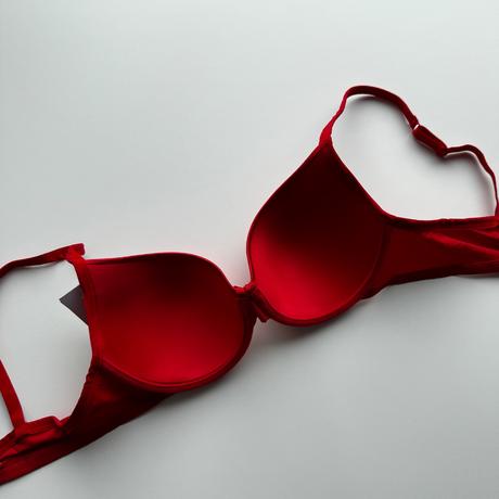 Mierne vystužená podprsenka s kosticou 6227 červen, 80b / 90b