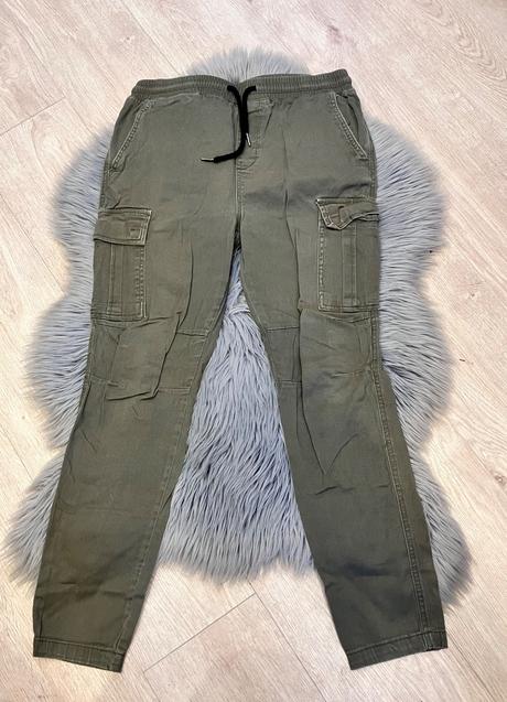 Pánske rifle s bočnými vreckami, l