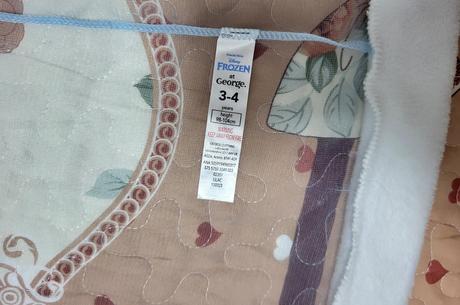 Plášť frozen na 3-4 roky, 