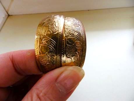 Tepané náušnice kruhy,