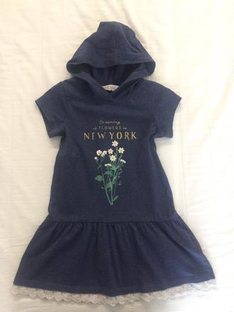 Šaty s kapucňou, h&m,110