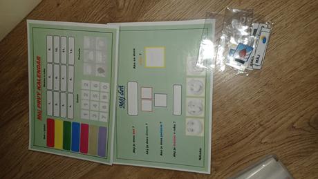 Montessori magneticky kalendar, 