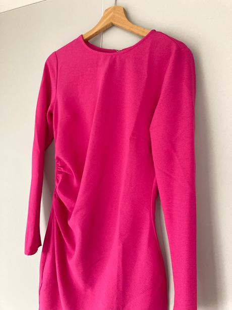 Ružové šaty, h&m,s