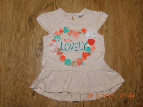 Tunika, tričko s krátkým rukávom -68, f&f,68