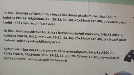 In line korcule kolieskove aj na lad, 32-35, 32