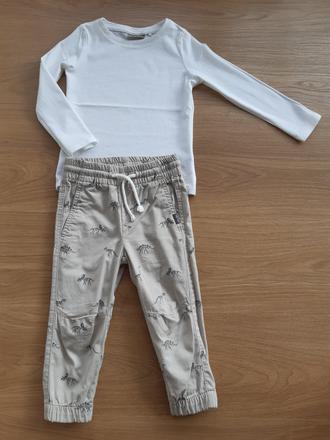 Nohavice h&m + tričko next, 92