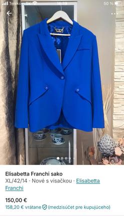 Elizabetta franchi sako, xl