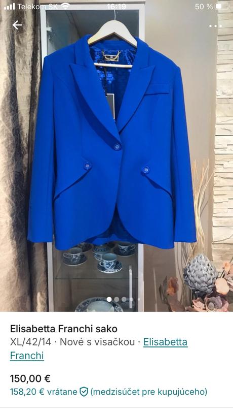 Elizabetta franchi sako, xl