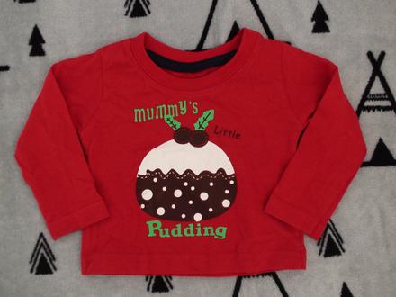 Vianočné tričko pudding veľ.62, 62