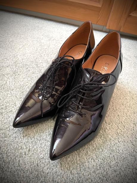 Lakované topánky na podpätku, 40