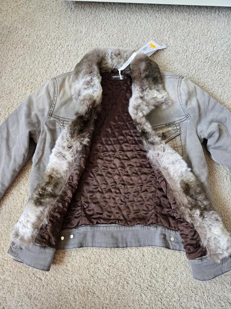 Kožušinová rifľová bunda gas, m