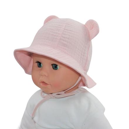 Letný klobúk alica z mušelínu na viazanie rada, rada,42 / 44 / 46