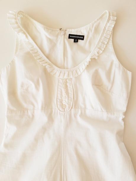 Letné biele šaty, warehouse,38