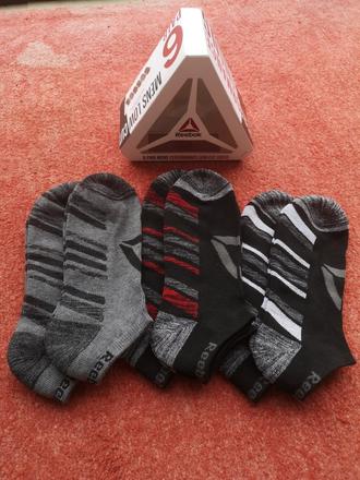 Reebok pánske ponožky 6 párov veľkosť 40-46, reebok,40 / 42 / 44 / 46