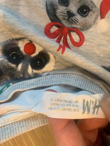 Hm vianočná mikina 122/128, h&m,128