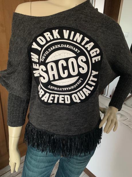 Luxusny svetrik sacos, s