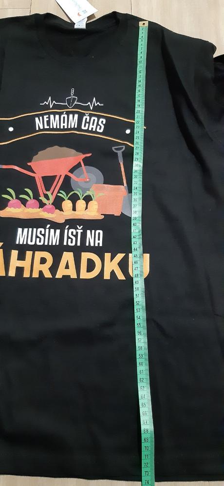 Tričko pánske, záhradka, xl