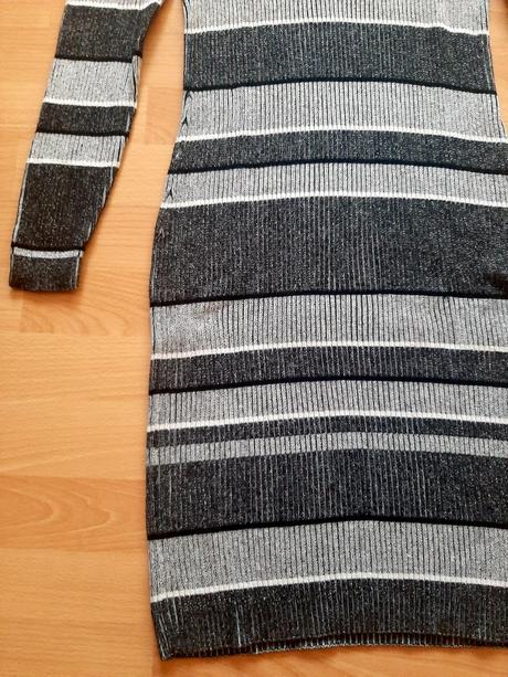 Svetrové pásikavé šaty, next,l