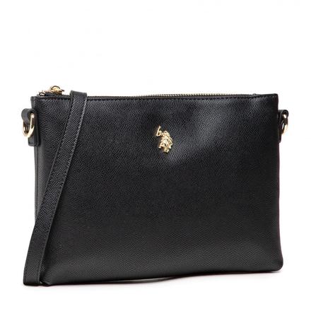 Crossbody kožená kabelka, ralph lauren