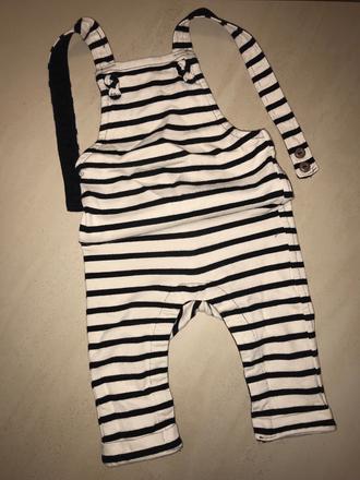 Nohavice s trakmi, h&m,68
