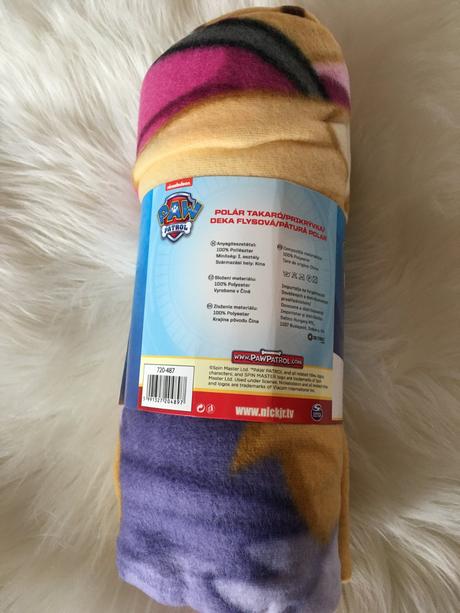 Dievčenská deka paw patrol.,