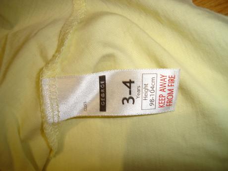 Žltá dvojitá suknička veľ- 3-4 roky, george,98