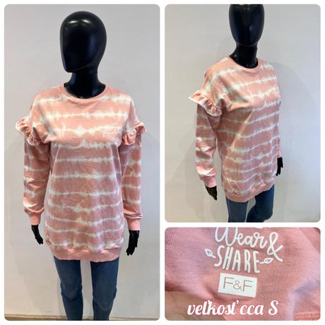 Dámska mikina s volánmi f&f, f&f,s