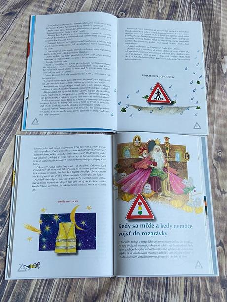 Knihy - rozprávky o dopravných značkách-2ks, 
