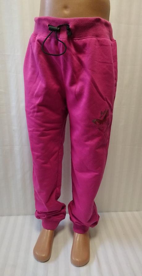 Fuchsiové tepláky love motýľ, kugo, 122-128 cm, kugo,122