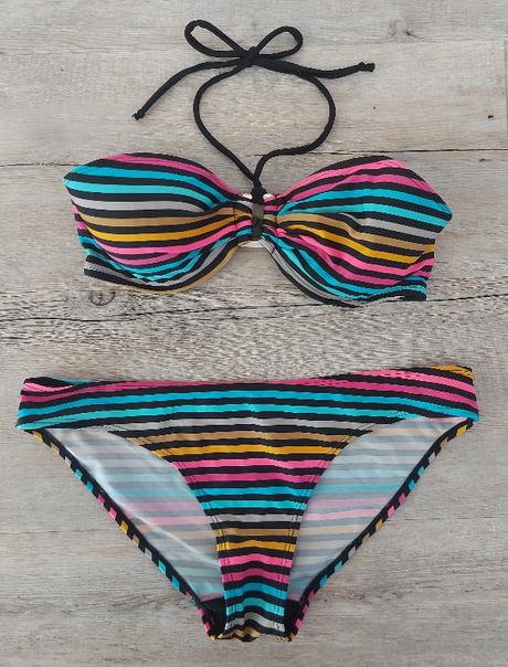 Dámske pásikavé plavky, 38