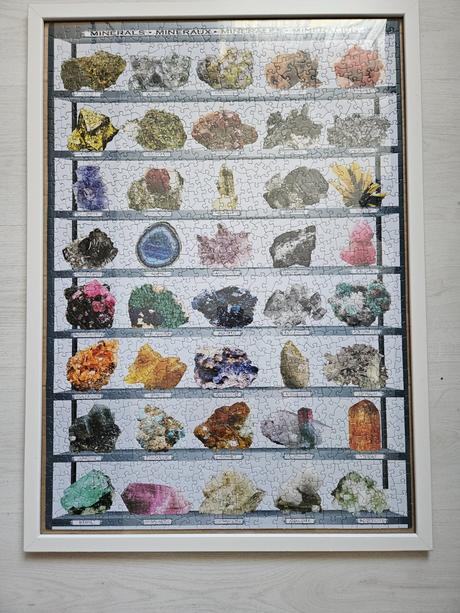 Obraz minerály z puzzle, 