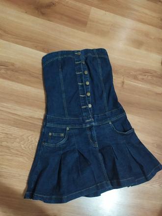 Riflové šaty, denim,36