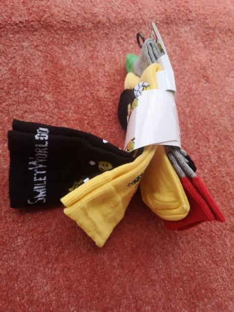 Smiley pánske vianočné ponožky 3 páry 40-46, 40 / 42 / 44 / 46