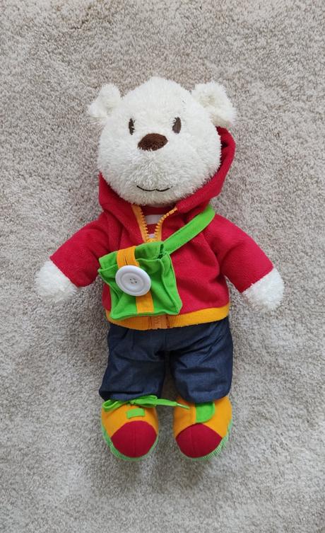 Náučná hračka - obliekací macko, 